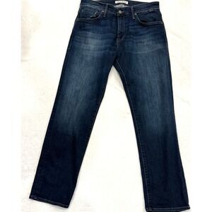 Mavi Jeans Mens 32x30 Dark Wash Straight Leg Stretch Denim Blue R202633